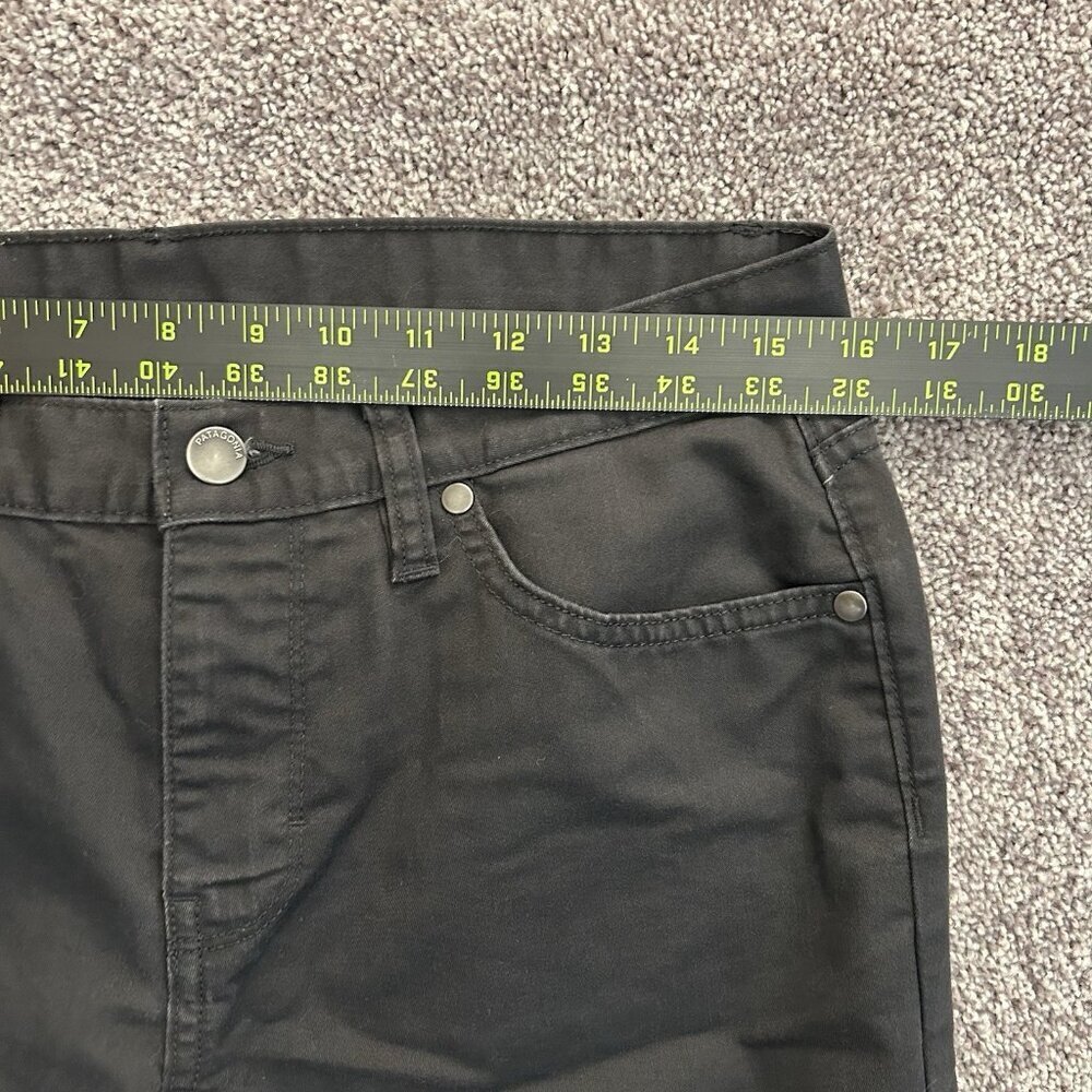 Patagonia Women's Black Jeans Size 8 Mid Rise 5-Pockets 30.5" Inseam Logo GUC - Picture 12 of 16
